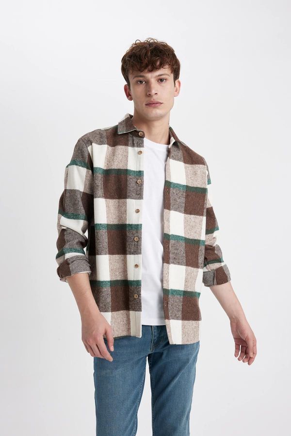 DEFACTO DEFACTO Regular Fit Checkered Lumberjack Long Sleeve Shirt