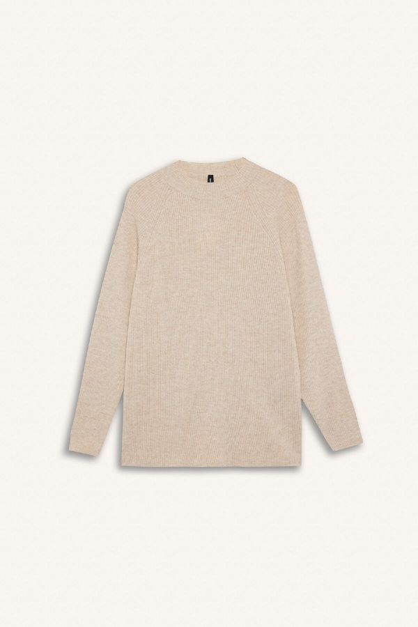 DEFACTO DEFACTO Regular Fit Crew Neck Basic Plain Knitwear Sweater