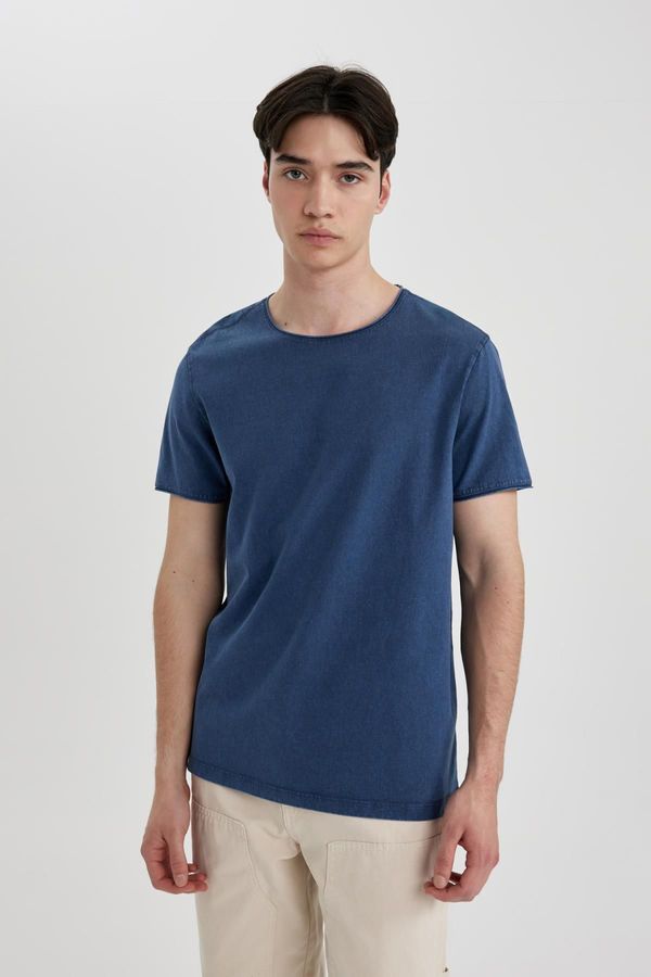 DEFACTO DEFACTO Regular Fit Crew Neck Basic Plain Short Sleeve T-Shirt