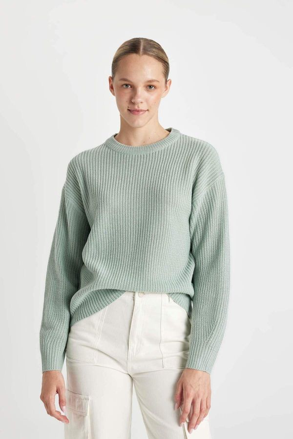 DEFACTO DEFACTO Regular Fit Crew Neck Knitwear Sweater