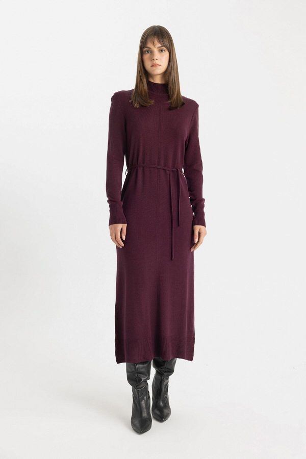 DEFACTO DEFACTO Regular Fit Half Turtleneck Dress