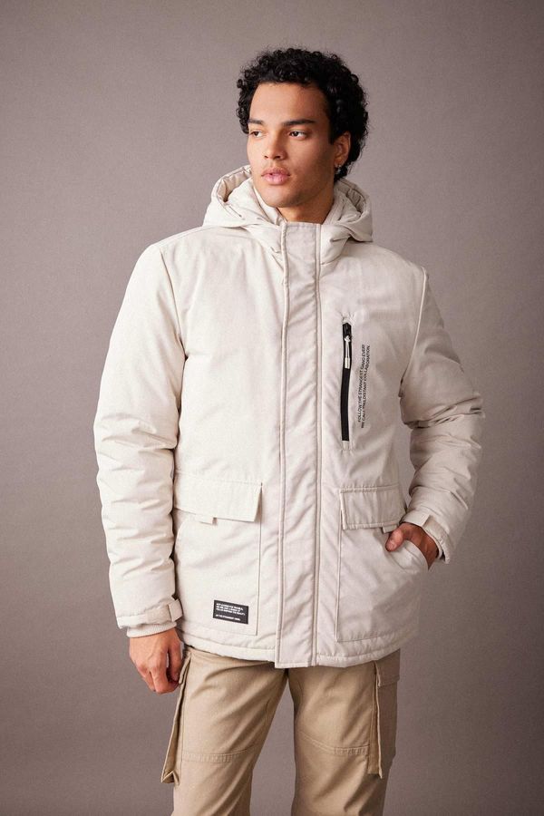 DEFACTO DEFACTO Regular Fit Hooded Coat