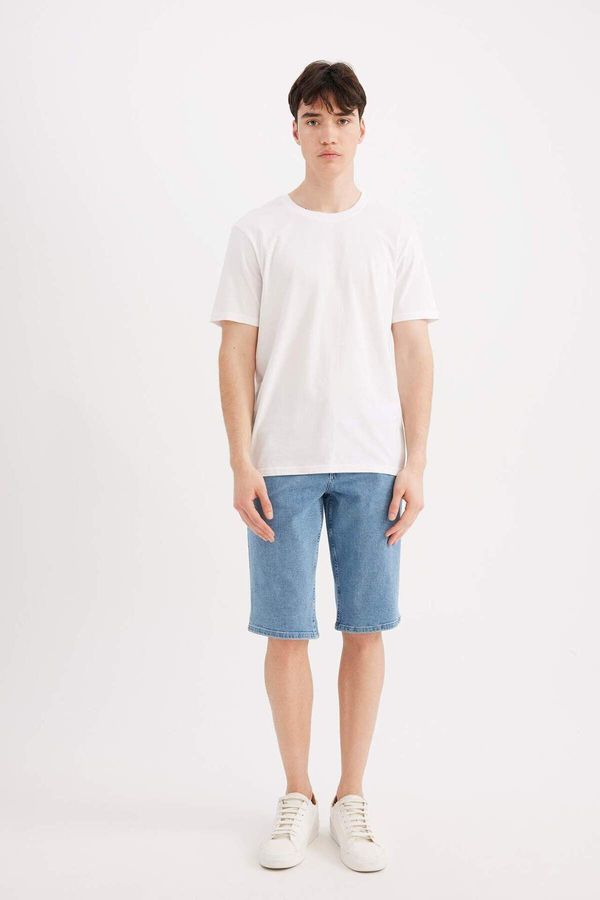 DEFACTO DEFACTO Regular Fit Jean Bermuda Shorts