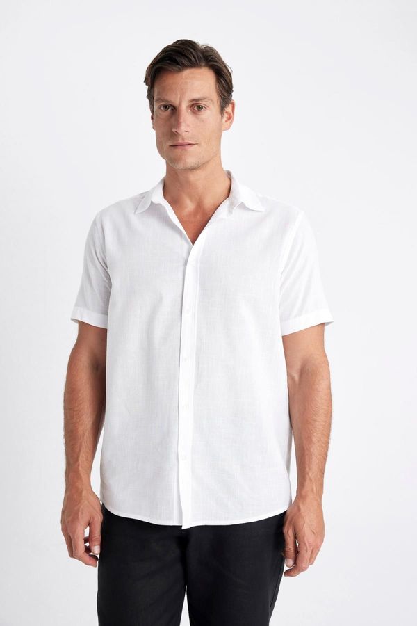 DEFACTO DEFACTO Regular Fit Polo Neck Cotton Short Sleeve Shirt