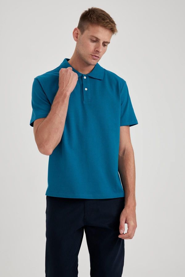 DEFACTO DEFACTO Regular Fit Polo Neck Short Sleeve T-Shirt