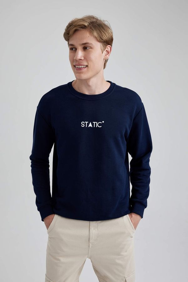 DEFACTO DEFACTO Regular Fit Printed Long Sleeve Sweatshirt
