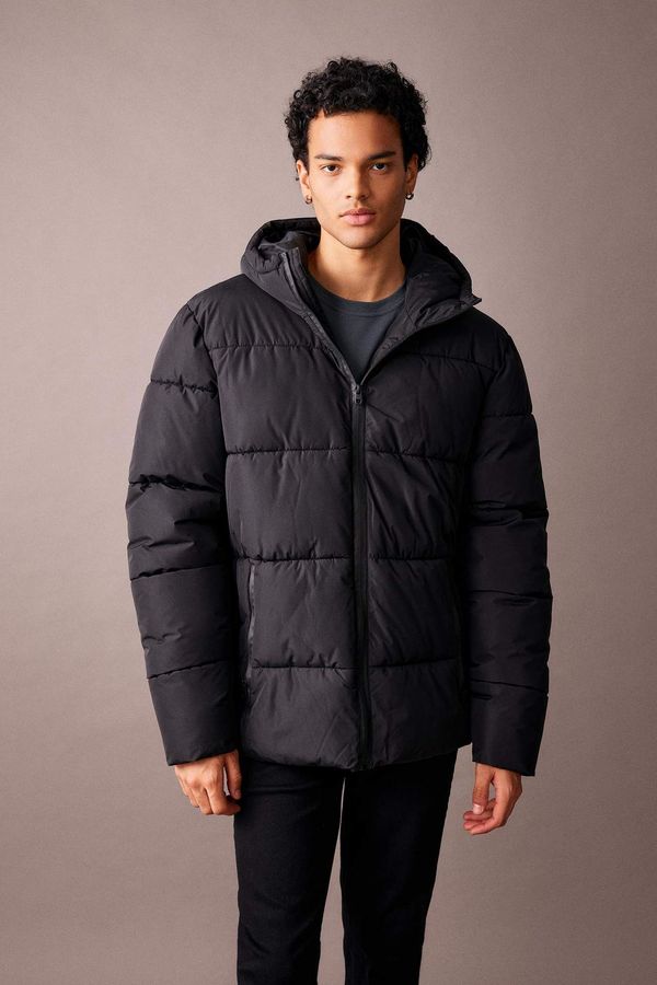 DEFACTO DEFACTO Regular Fit Recycled Filling Puffer Jacket