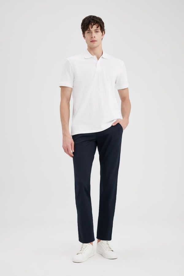 DEFACTO DEFACTO Regular Fit Straight Leg Gabardine Chino Canvas Trousers