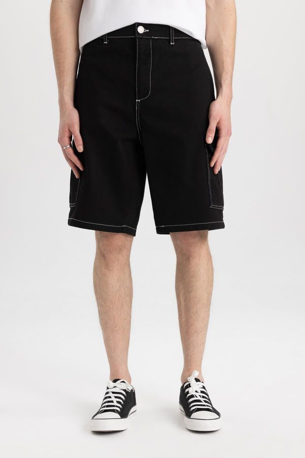 DEFACTO DEFACTO Relax Fit Cargo Pocket Bermuda Shorts