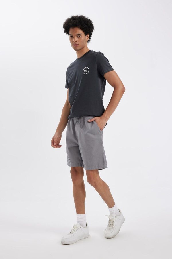 DEFACTO DEFACTO Relax Fit Gabardine Bermuda Shorts