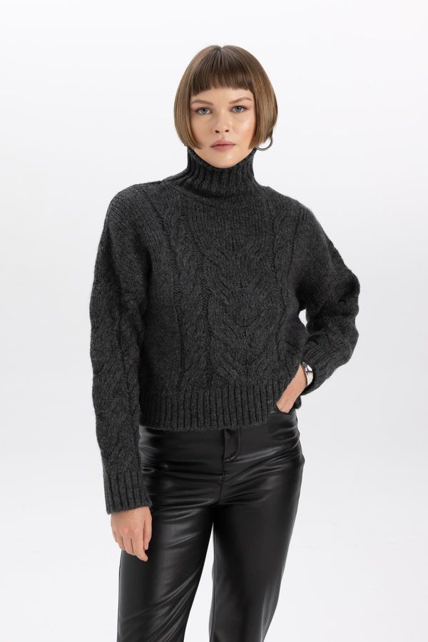 DEFACTO DEFACTO Relax Fit Half Turtleneck Knitwear Sweater