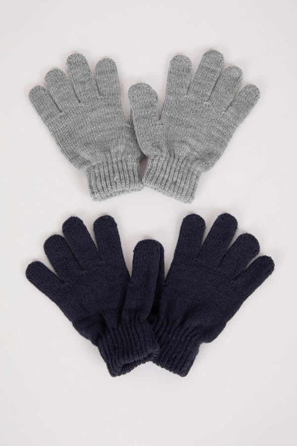 DEFACTO DEFACTO Size 2-Pack Knitted Gloves