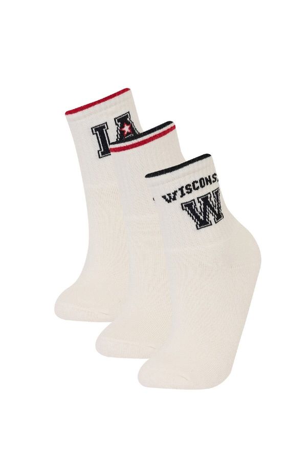 DEFACTO DEFACTO Size 3-Pack Cotton Ankle Socks