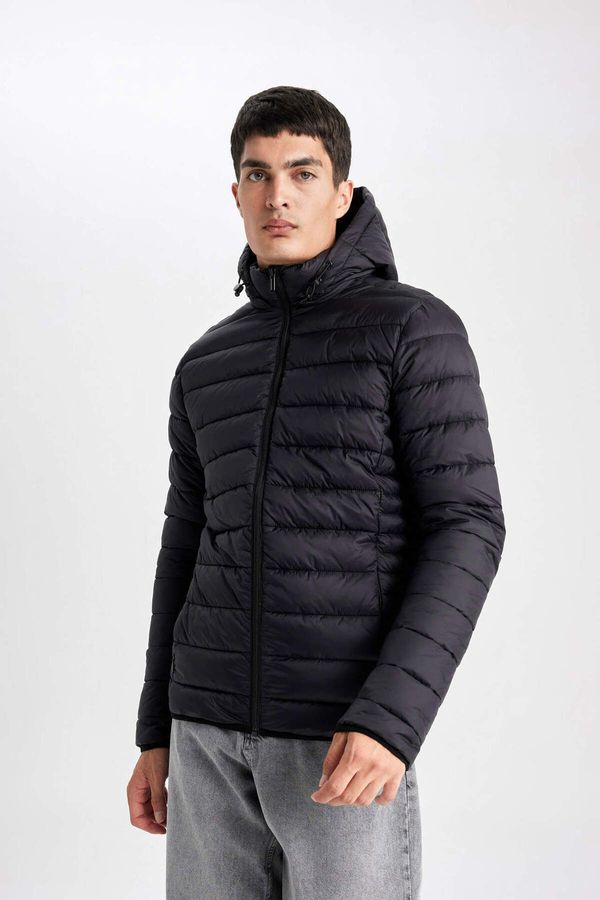 DEFACTO DEFACTO Slim Fit Hooded Coat