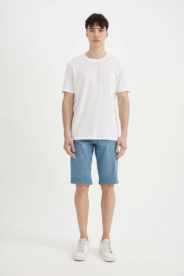 DEFACTO DEFACTO Slim Fit Jean Bermuda Shorts