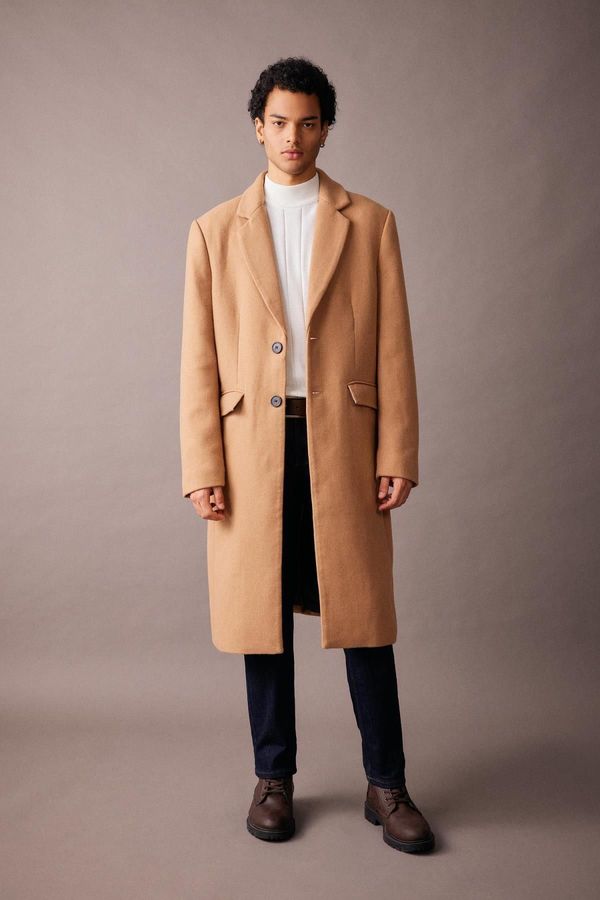 DEFACTO DEFACTO Slim Fit Lined Cashmere Parka