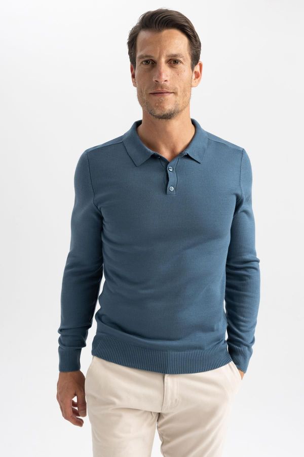 DEFACTO DEFACTO Slim Fit Polo Neck Sweater