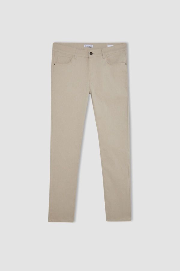 DEFACTO DEFACTO Slim Fit Skinny Leg Chino Canvas Trousers