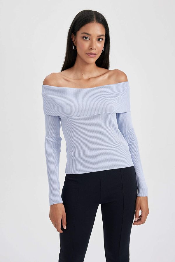 DEFACTO DEFACTO Slim Fit Strapless Ribana Pullover