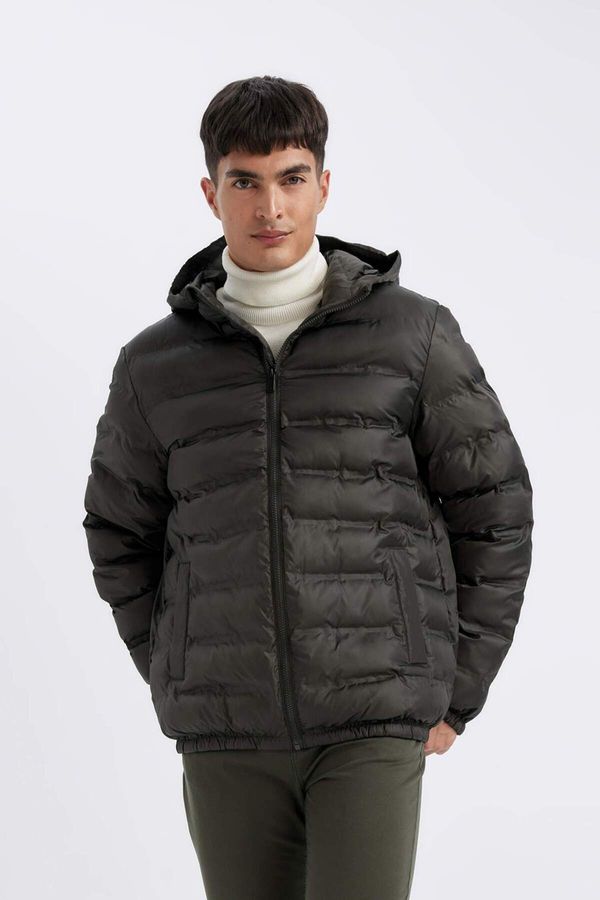 DEFACTO DEFACTO Slim Fit Water Repellent Hooded Jacket