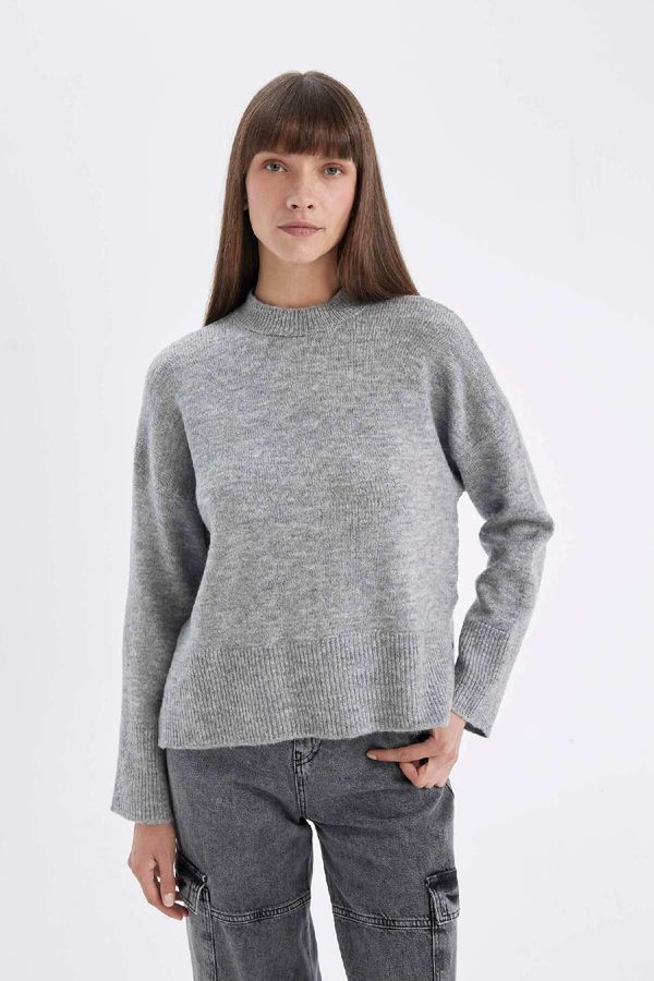 DEFACTO DEFACTO Soft Texture Crew Neck Sweater