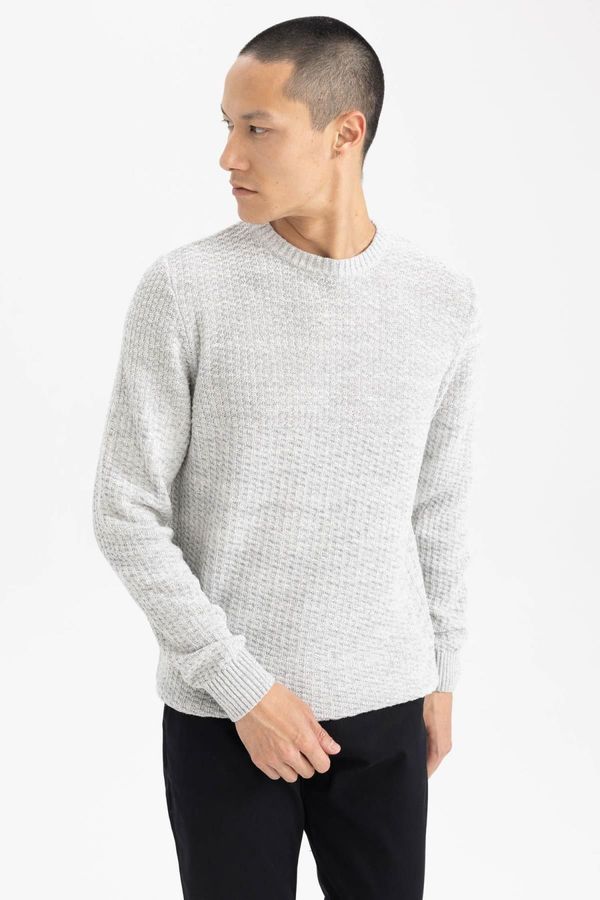 DEFACTO DEFACTO Standard Fit Crew Neck Knitwear Sweater