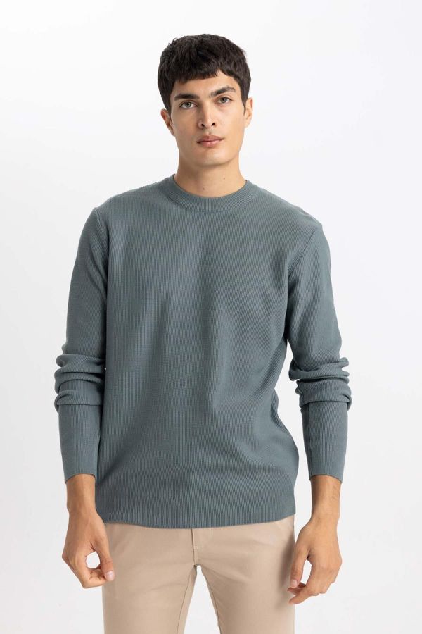 DEFACTO DEFACTO Standard Fit Crew Neck Knitwear Sweater