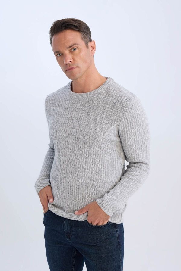 DEFACTO DEFACTO Standard Fit Crew Neck Knitwear Sweater