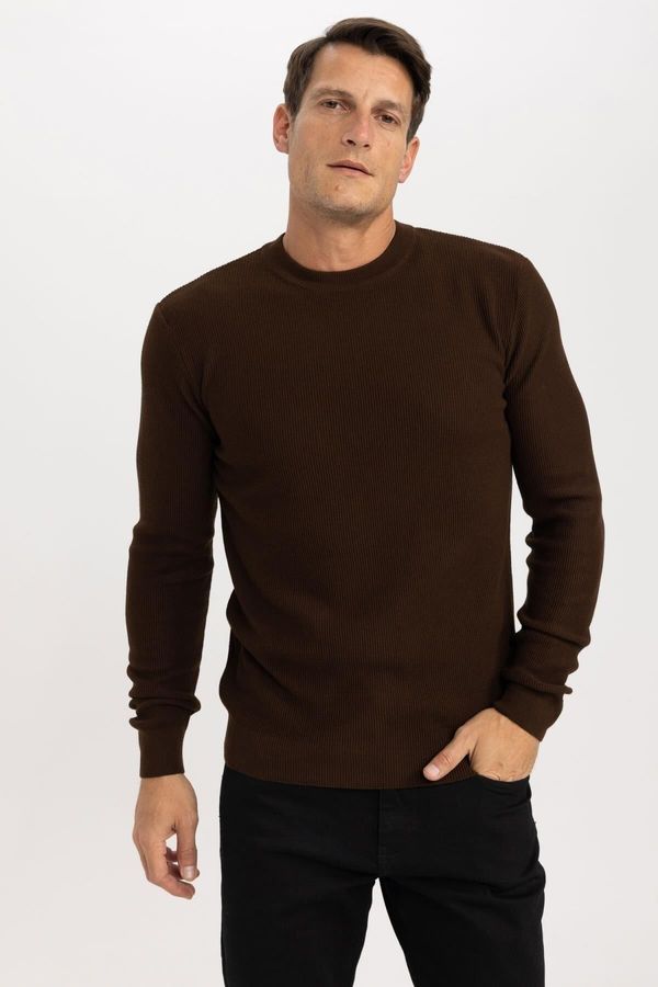 DEFACTO DEFACTO Standard Fit Crew Neck Knitwear Sweater