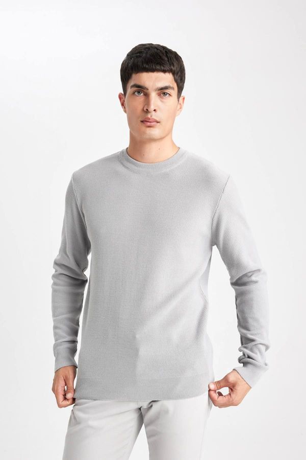 DEFACTO DEFACTO Standard Fit Crew Neck Knitwear Sweater