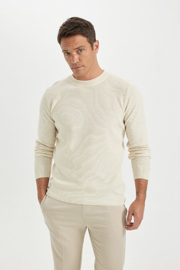 DEFACTO DEFACTO Standard Fit Crew Neck Sweater