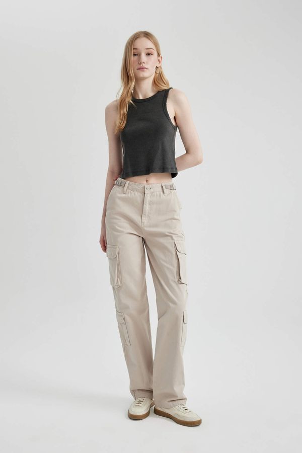 DEFACTO DEFACTO Straight Fit Cargo Trousers