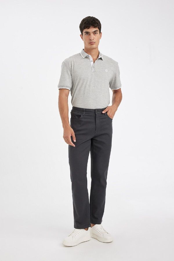 DEFACTO DEFACTO Trousers Straight Leg Pocket Basic Plain