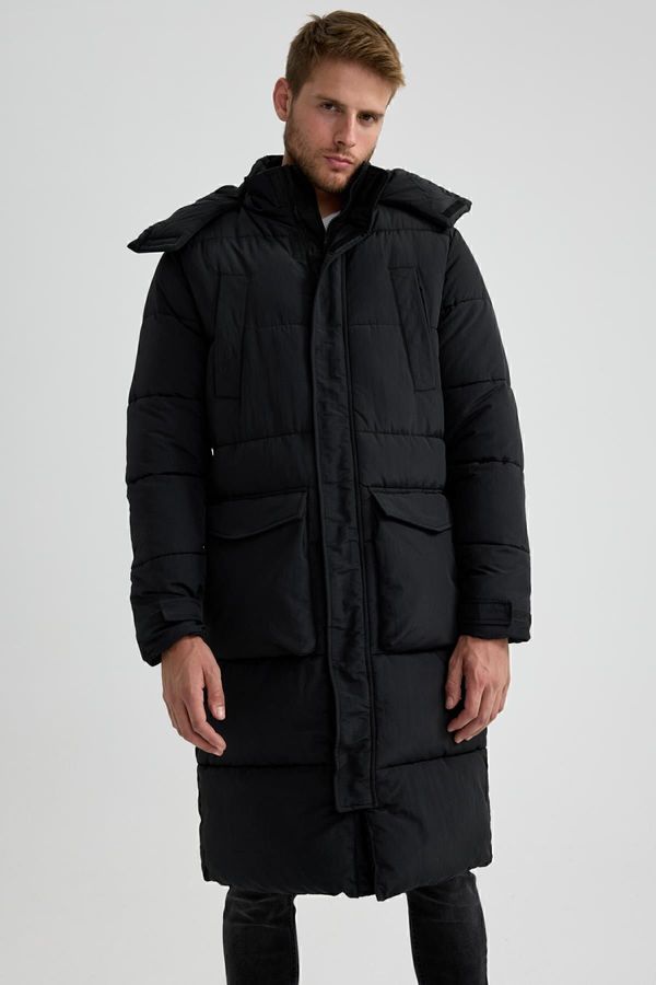 DEFACTO DEFACTO Water Repellent Hooded Puffer Jacket Parka