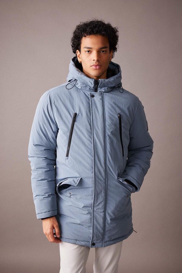 DEFACTO DEFACTO Water Repellent Regular Fit Hooded Coat Parka