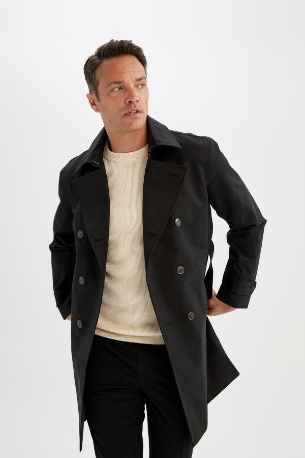 DEFACTO DEFACTO Waterproof Regular Fit Lined Trench Coat