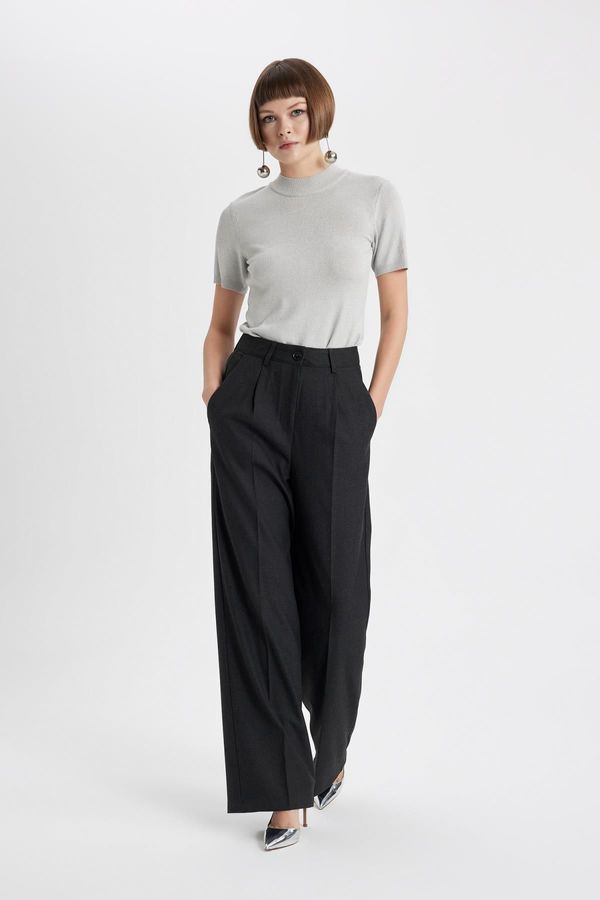 DEFACTO DEFACTO Wide Leg Pocket High Waist Wide Leg Long Length Trousers