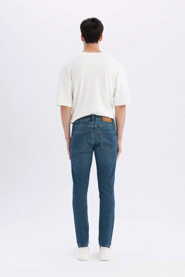 DEFACTO DEFACTO Wiser Wash Carlo Skinny Fit Extra Slim Fit Normal Waist Extra Narrow Leg Jean Trousers