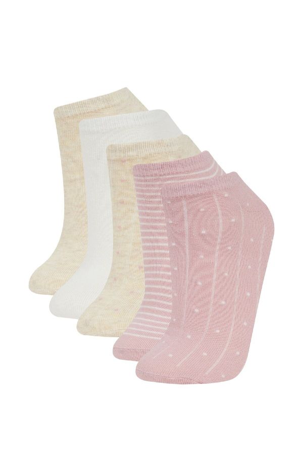 DEFACTO DEFACTO Women's 5-Pack Cotton Ankle Socks