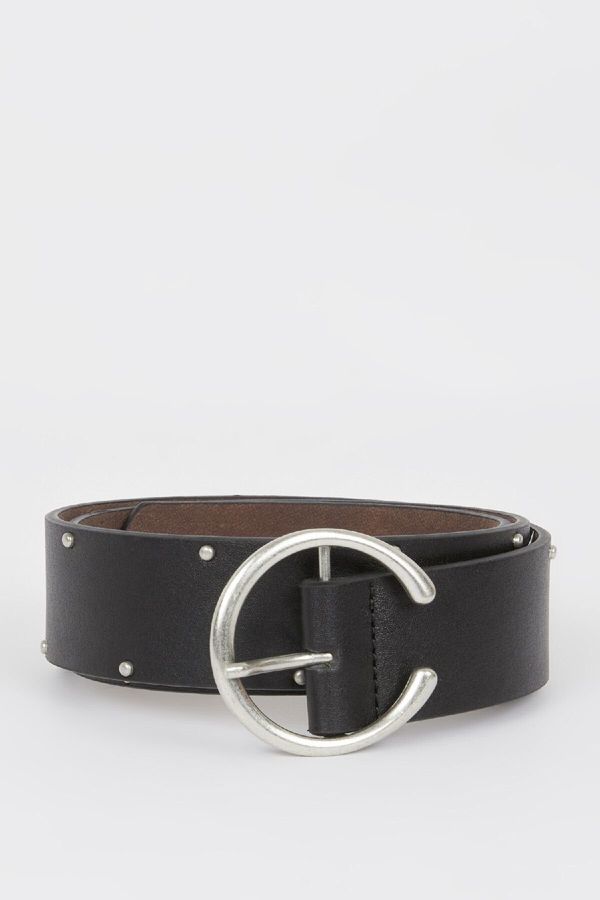 DEFACTO DEFACTO Women's Faux Leather Casual Belt