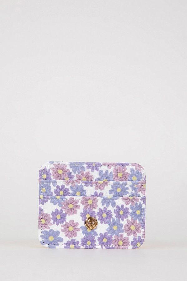 DEFACTO DEFACTO Women's Floral Card Holder