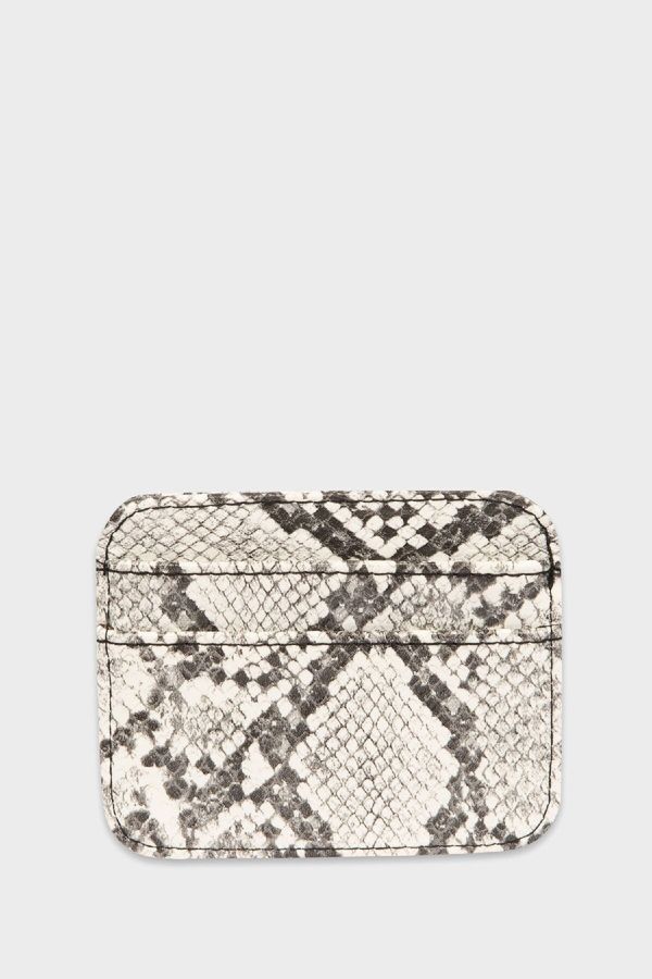 DEFACTO DEFACTO Women's Snakeskin Printed Faux Leather Card Holder