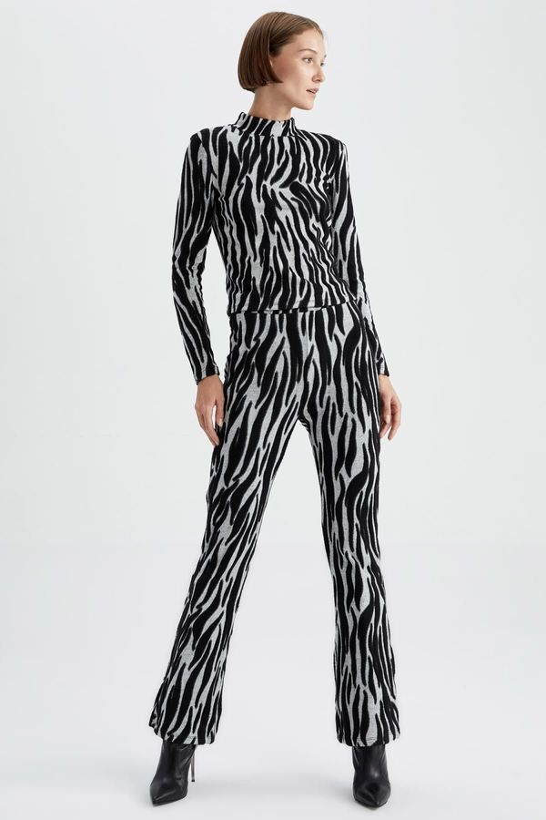DEFACTO DEFACTO Zebra Patterned Trousers