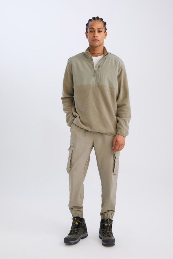 DEFACTO DeFactoFit Sports Jogger Sweatpants Slim Fit Slim Cut Woven Cargo Pocket Standard Leg