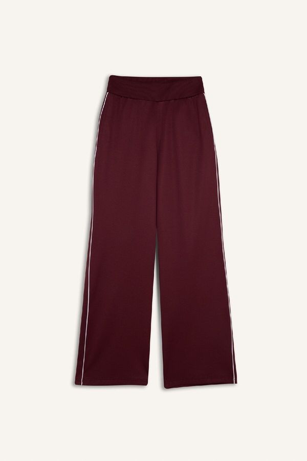 DEFACTO DeFactoFit Wide Leg Pocket Wide Leg Standard Length Pique Trousers