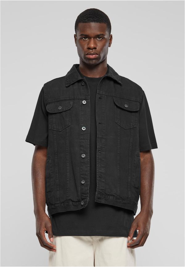 Urban Classics Denim vest black dark