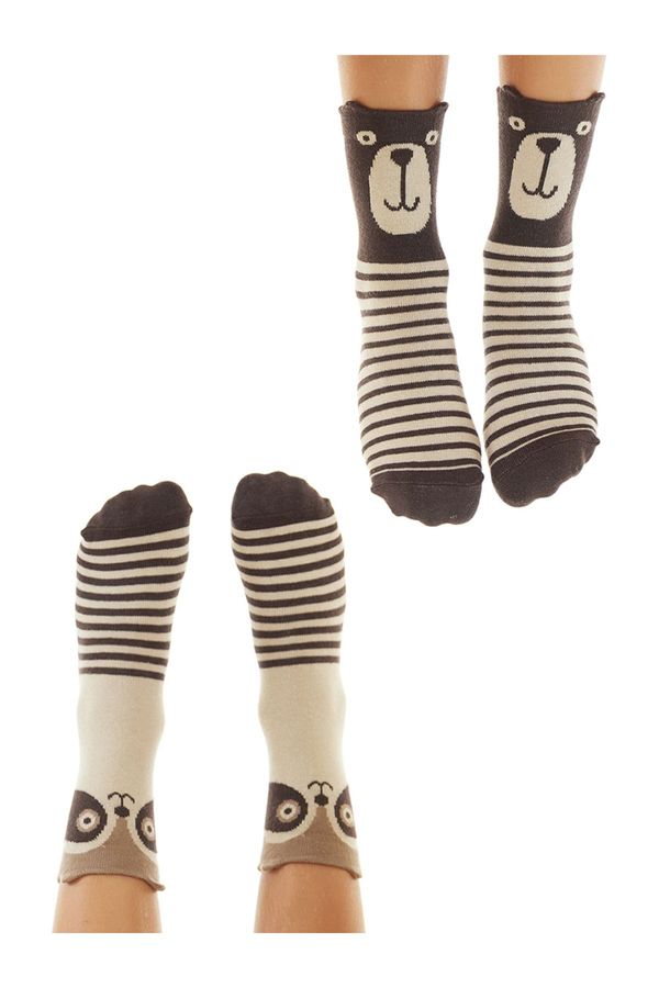 Denokids Denokids Bear and Raccoon Boys 2-Pack Socks Set