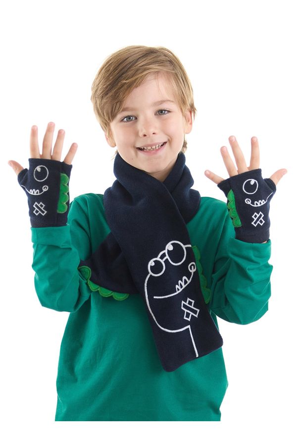 Denokids Denokids Caterpillar Dino Boy's Scarf - Glove Set