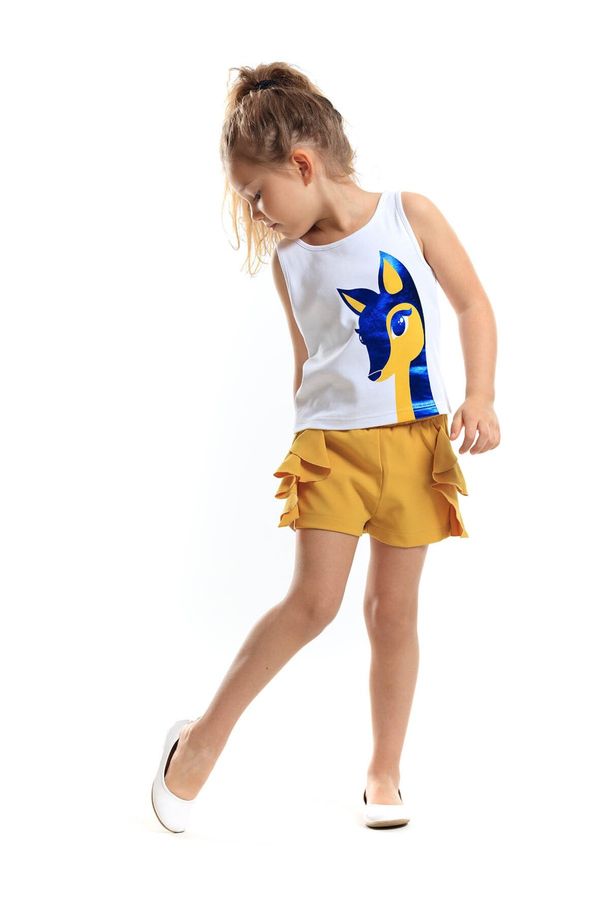 Denokids Denokids Ceylan Girls Kids T-shirt Woven Shorts Set