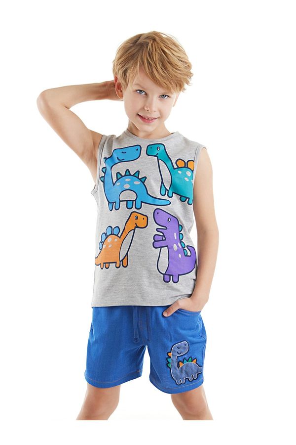 Denokids Denokids Colorful Dinos Boy's T-shirt Shorts Set